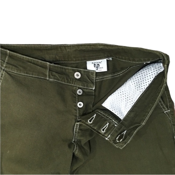 RUFSKIN BYRON STRETCH TWILL 5-POCKET JEANS OLIVE Size 32 - Picture 6 of 8